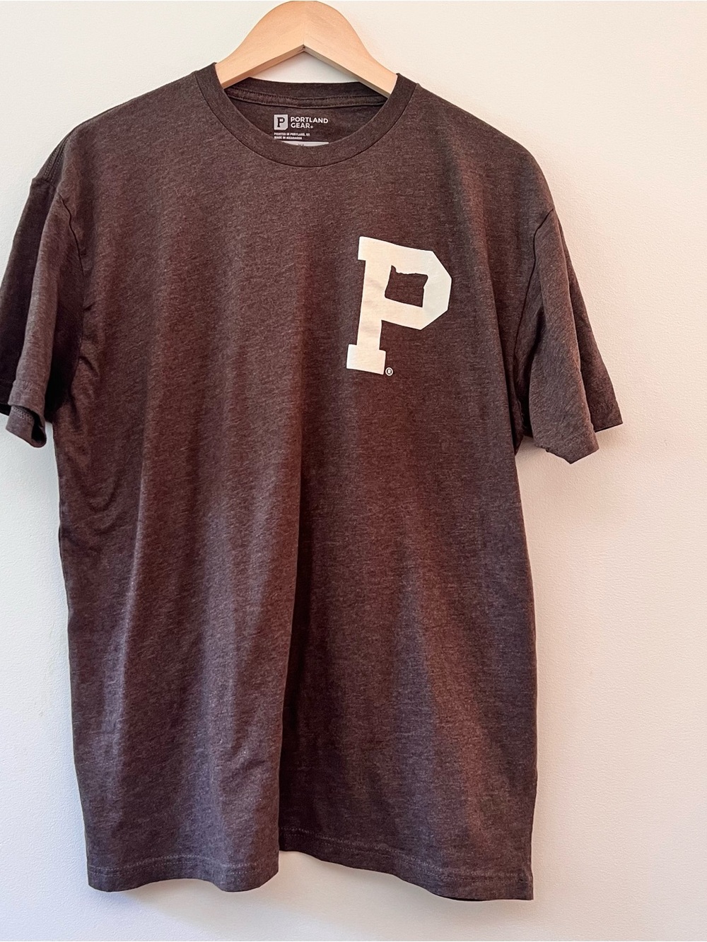 Portland Gear P Men’s Brown Heather T-shirt XL NWOT